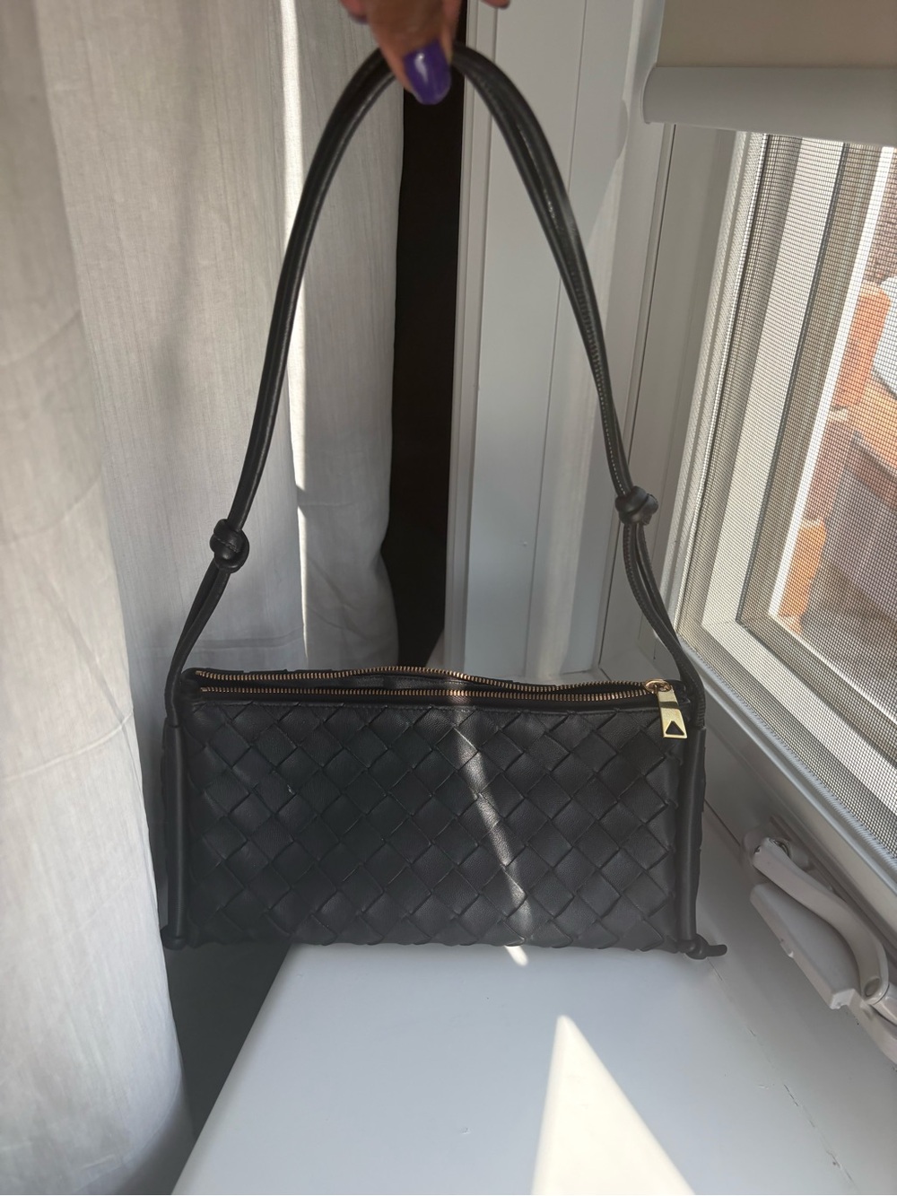 Bottega Veneta Black Notturno Pouch